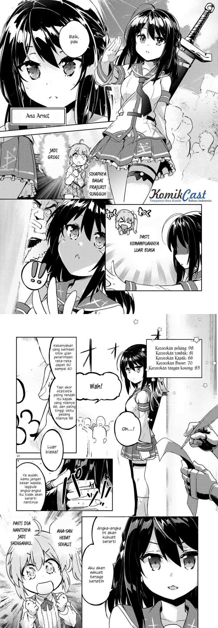Kenshi o Mezashite Nyugaku Shitanoni Maho Tekisei 9999 Nandesukedo!? chapter 1 halaman 7