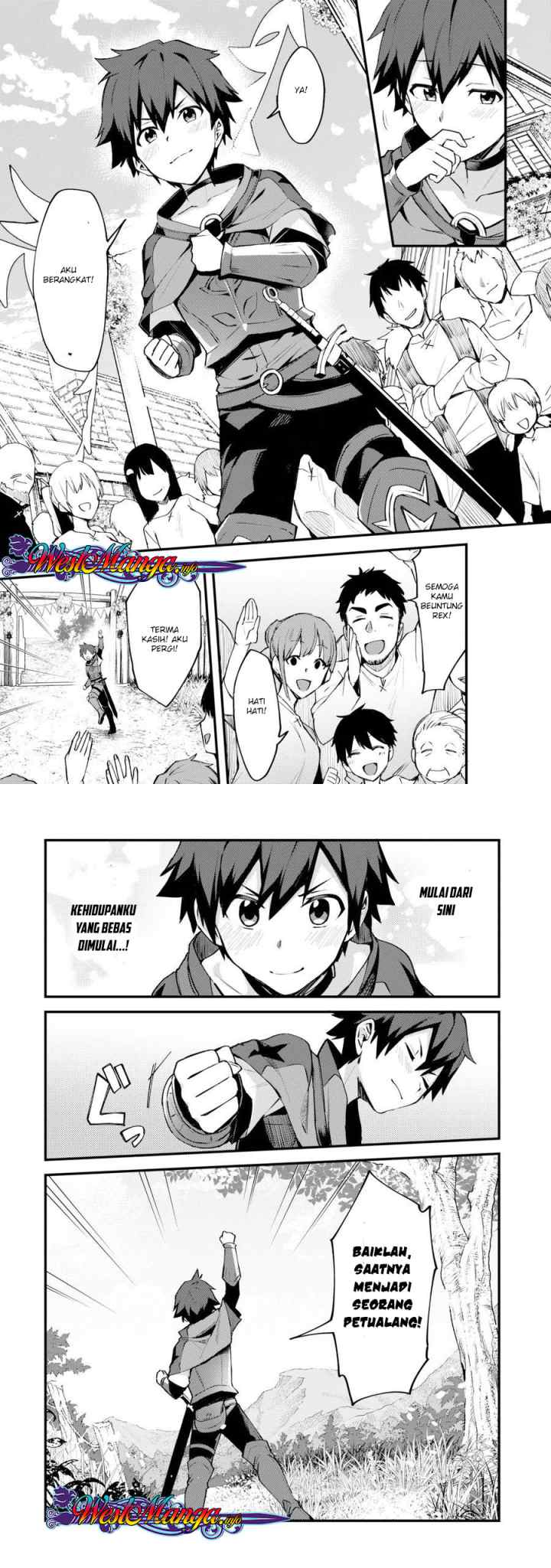 Nido Tensei Shita Shounen wa S Rank Boukensha Toshite Heion ni Sugosu-zense ga kenja de eiyuu datta boku wa raisede wa jimini ikiru chapter 1 halaman 4