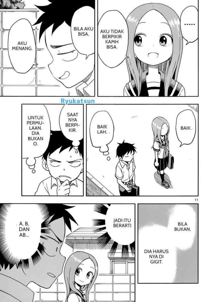Karakai Jouzu no Takagi-san chapter 90 halaman 12