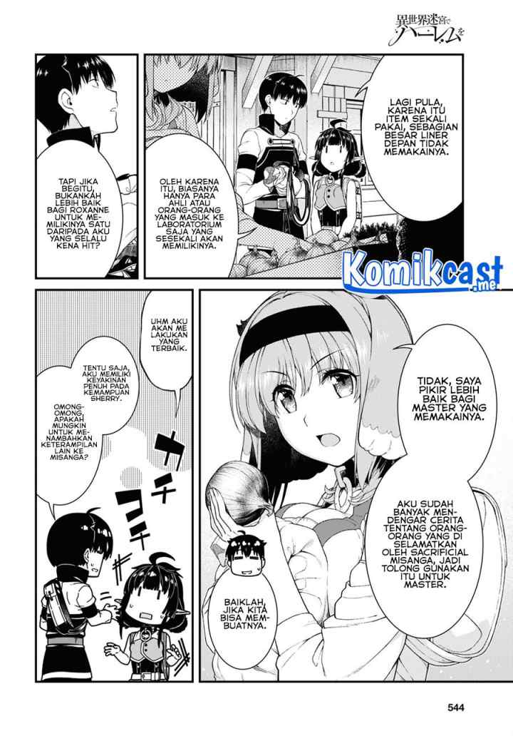Isekai Meikyuu de Harem wo chapter 58 halaman 7
