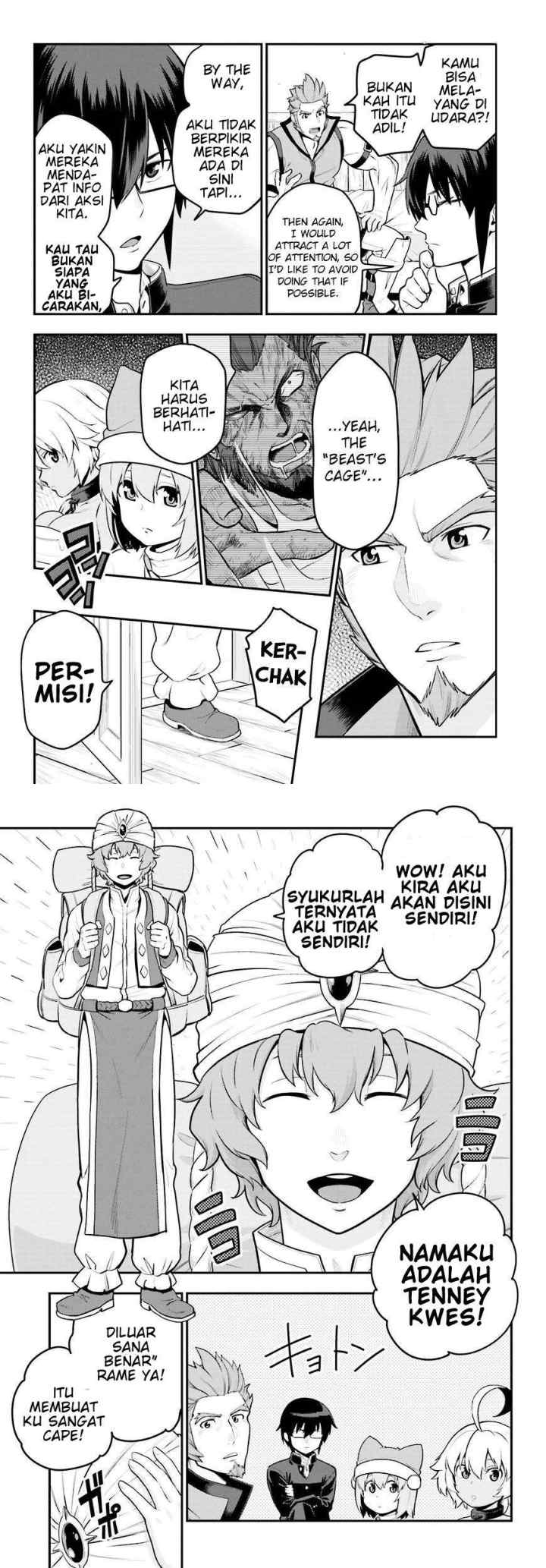 Konjiki no Moji Tsukai: Yuusha Yonin ni Makikomareta Unique Cheat chapter 17 halaman 10