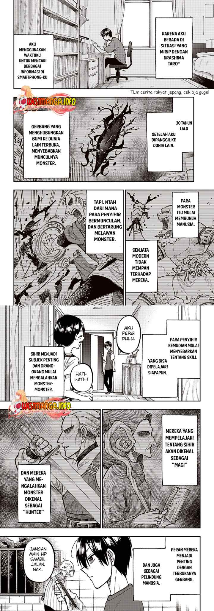 Kyuuseishu ~Isekai wo Sukutta Moto Yuusha ga Mamono no Afureru Genjitsu Sekai wo Musou suru~ chapter 2 halaman 7