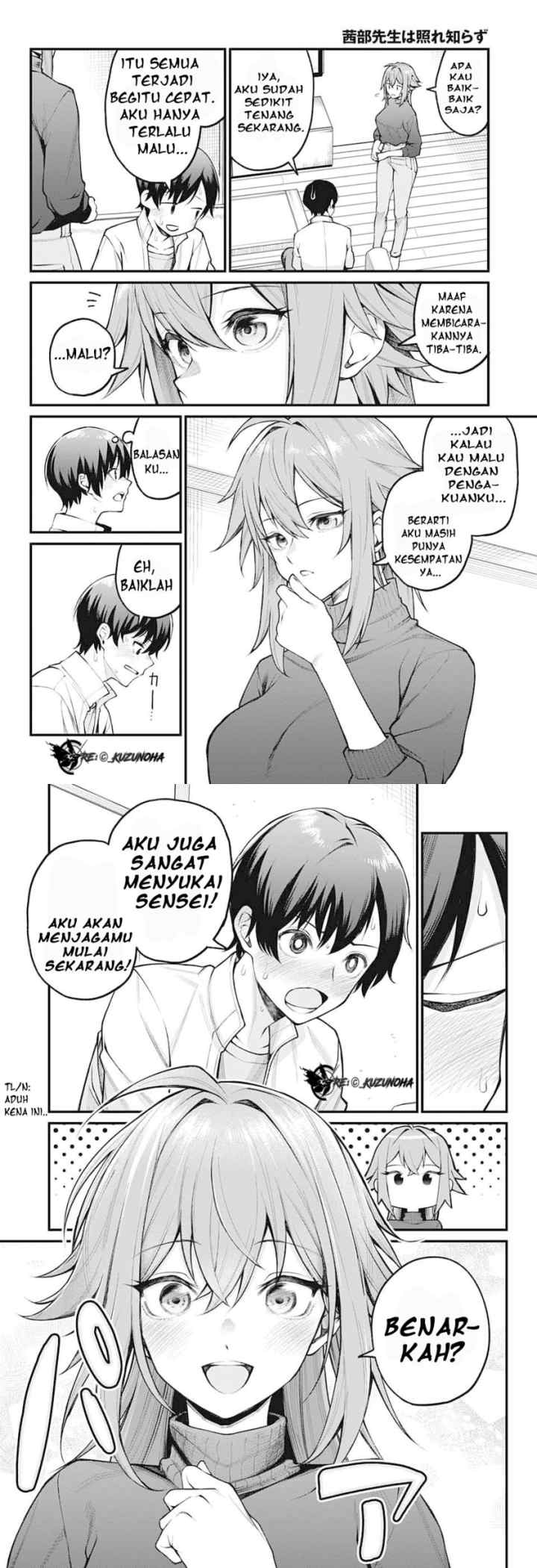 Akanabe-sensei wa Tereshirazu chapter 1 halaman 9