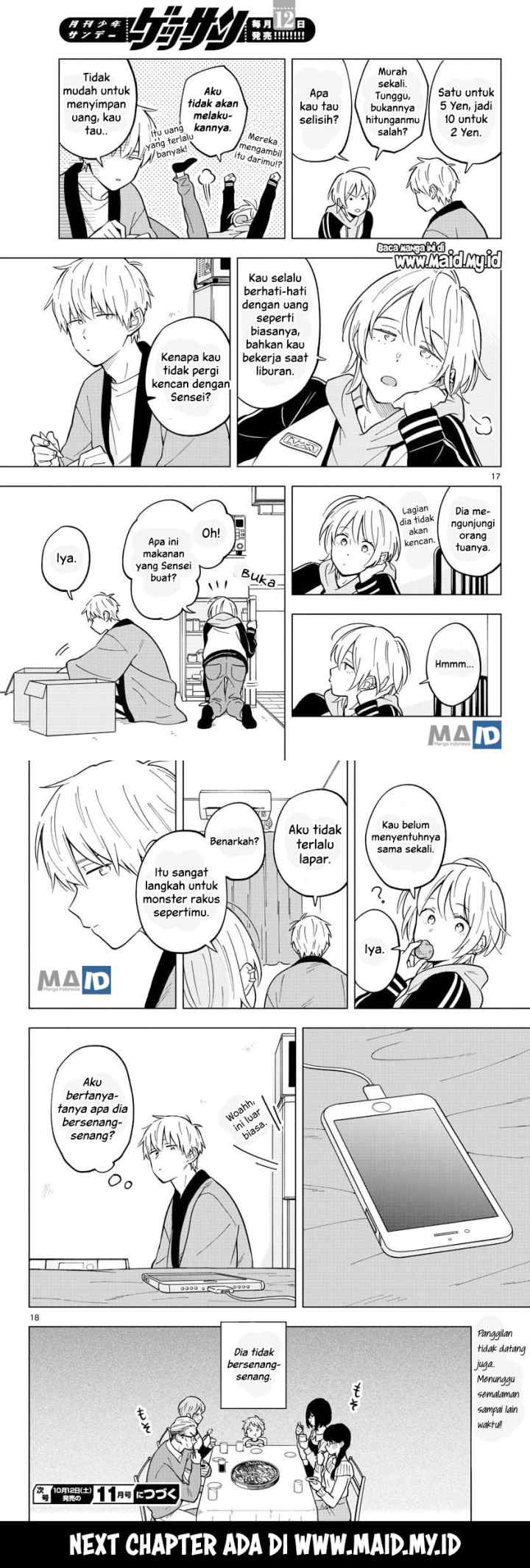 Sensei wa Koi wo Oshierarenai chapter 18 halaman 11