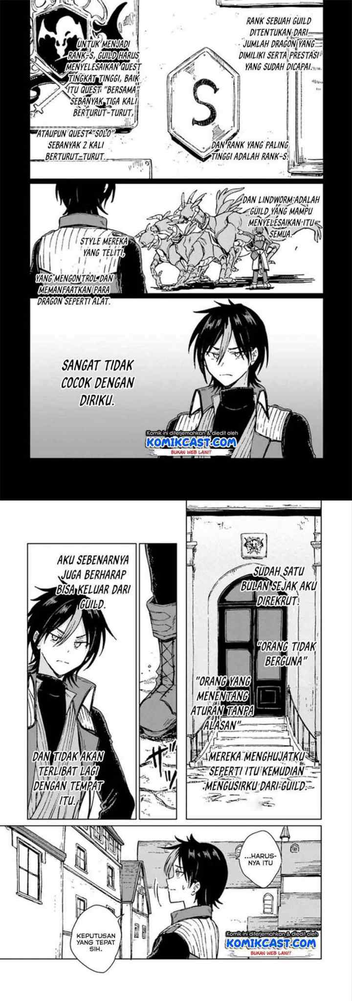 S-kyuu Guild wo Tsuihou saretakedo, Jitsu wa Ore dake Dragon no Kotoba ga Wakaru no de, Kidzuita Toki ni wa Ryuu Kishi no Chouten wo Kiwametemashita chapter 1 halaman 9
