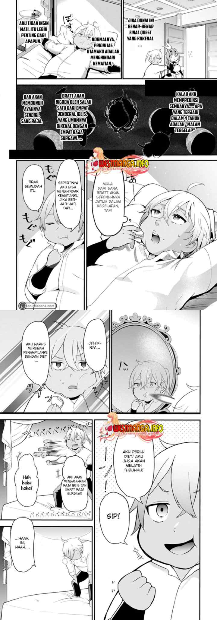 Kurobuta Ouji wa zense o omoidashite kaishin suru akuyaku kyara ni tensei shitanode shibou endo kara nigete itara saikyou ni natte ita chapter 1 halaman 11