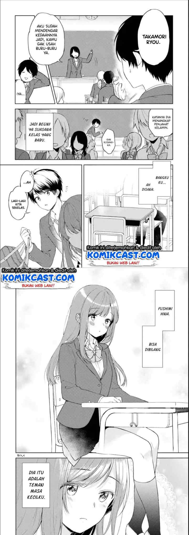 Chikan Saresou ni Natteiru S-kyuu Bishoujo wo Tasuketara Tonari no Seki no Osanajimi datta chapter 1 halaman 7