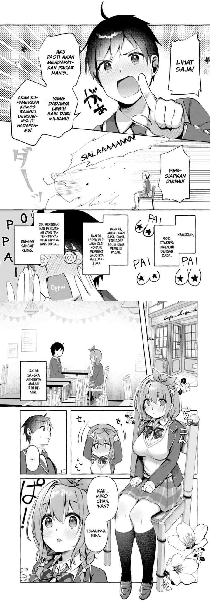 Oppai Momitai-tte Sakendara, Imouto no Tomodachi to Tsukiau Koto ni Narimashita chapter 1 halaman 7