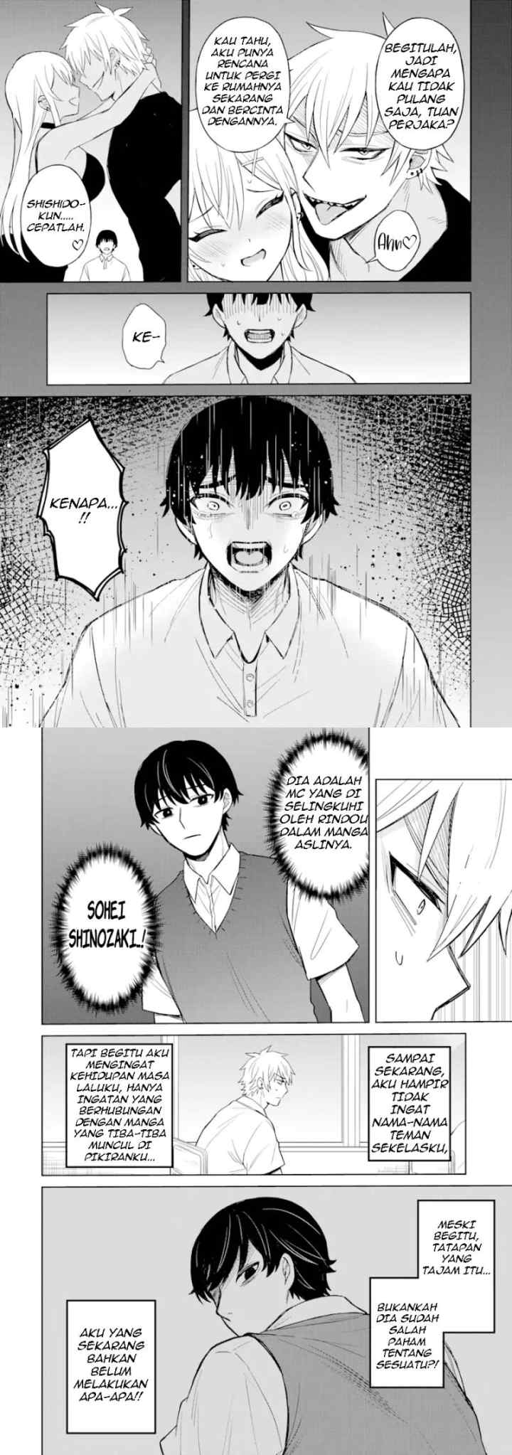 Netorare Manga no Kuzu Otoko ni Tensei Shita Hazu ga Heroine ga Yottekuru Ken chapter 2 halaman 6