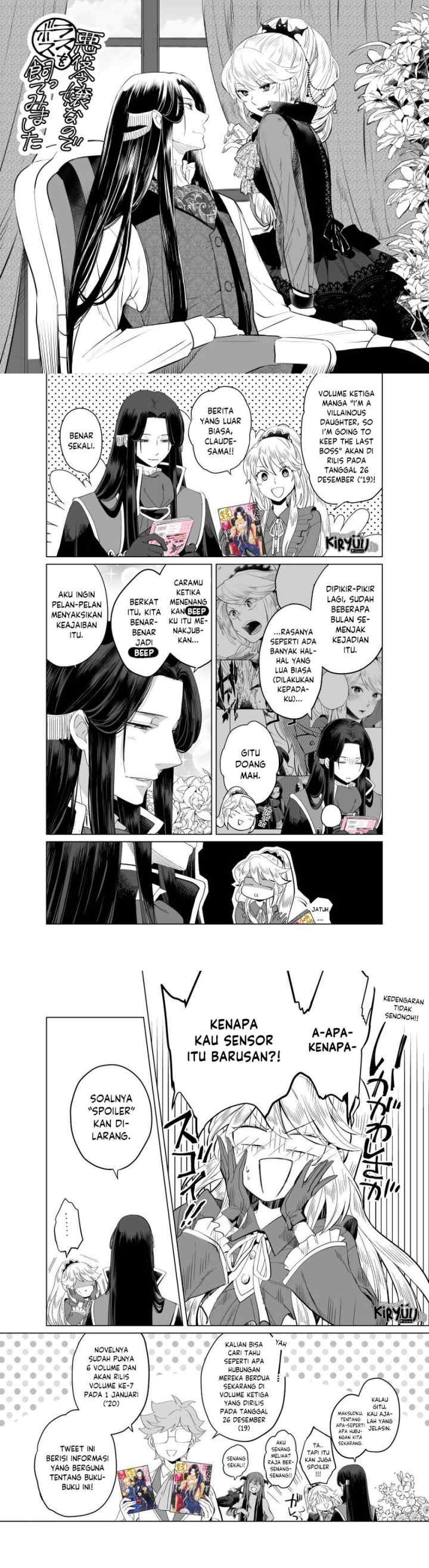 I'm a Villainous Daughter so I'm going to keep the Last Boss chapter 13.5 halaman 15