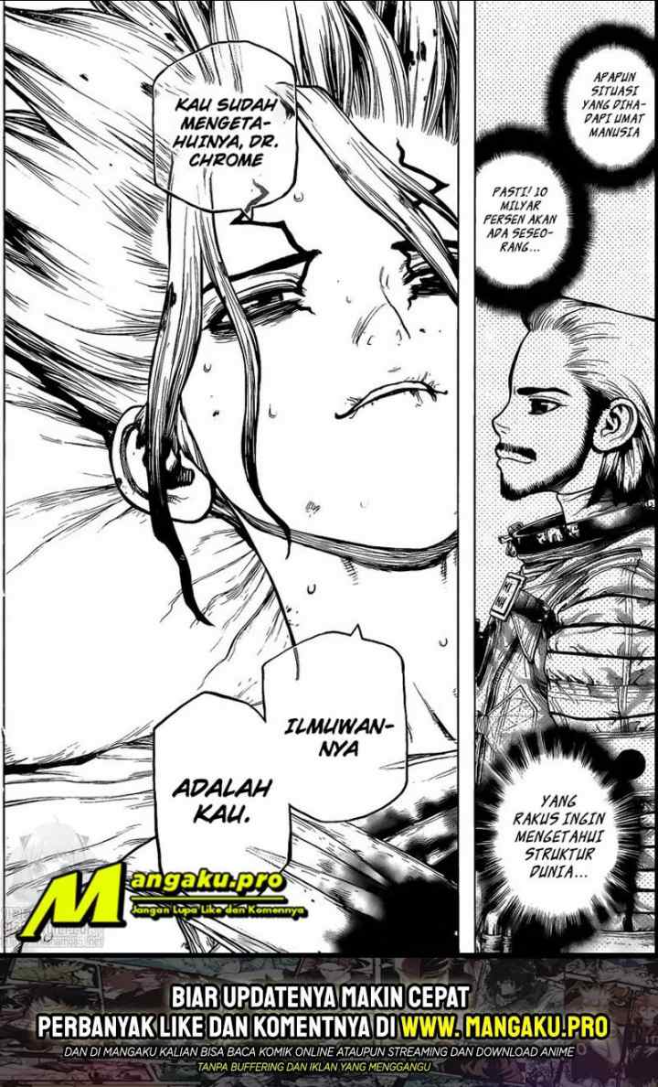 Dr. Stone chapter 160 halaman 18