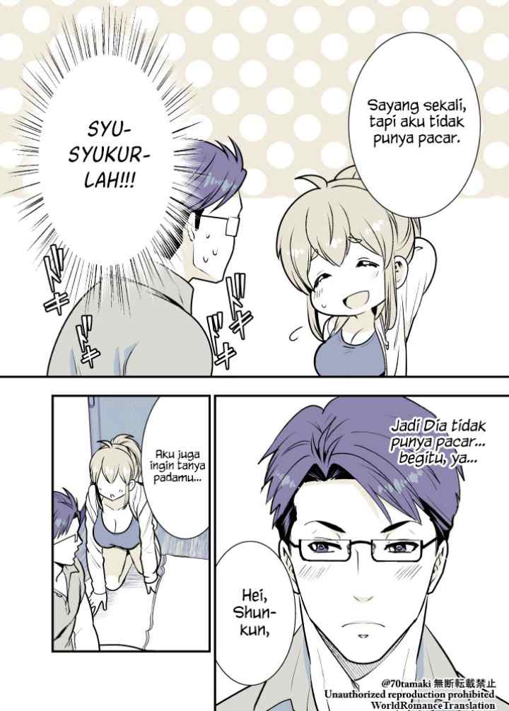 Osananajimi ga Hisabisa ni Saikai Shitara Otagai Kyonyuu ni Natteta chapter 4 halaman 7