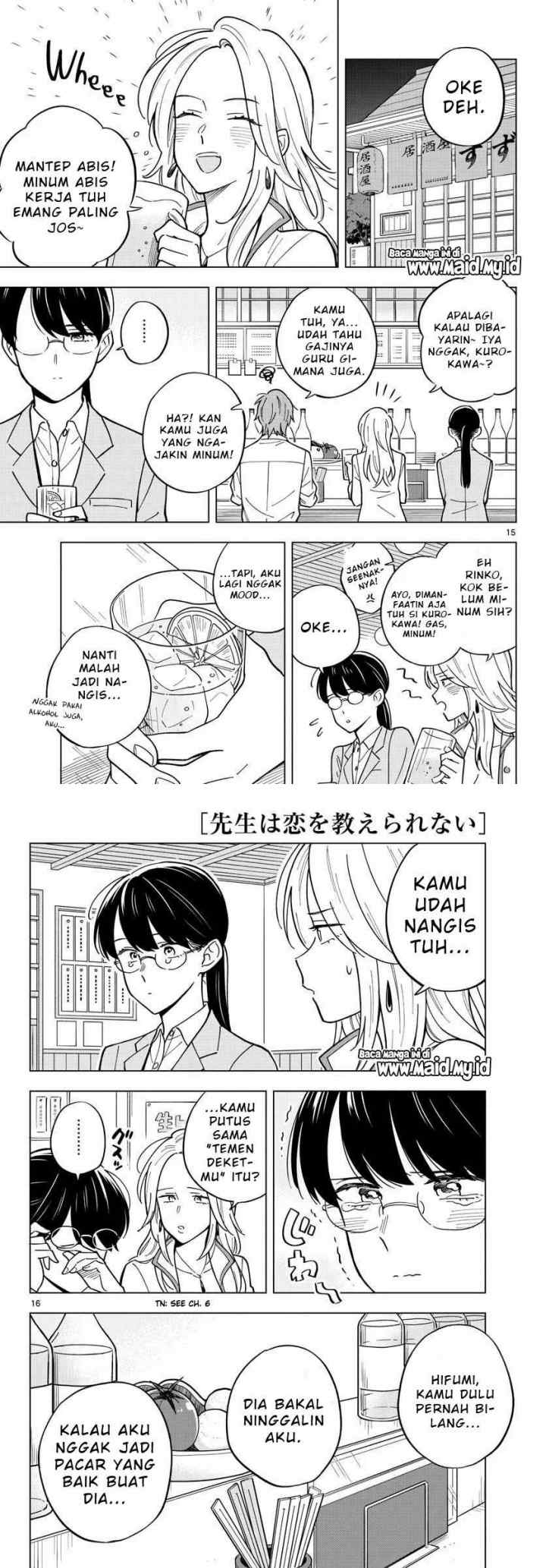 Sensei wa Koi wo Oshierarenai chapter 30 halaman 9
