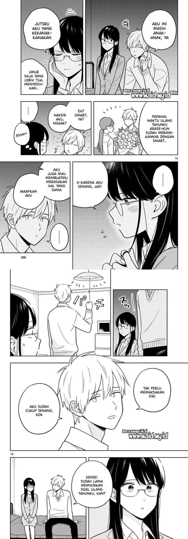 Sensei wa Koi wo Oshierarenai chapter 46 halaman 9