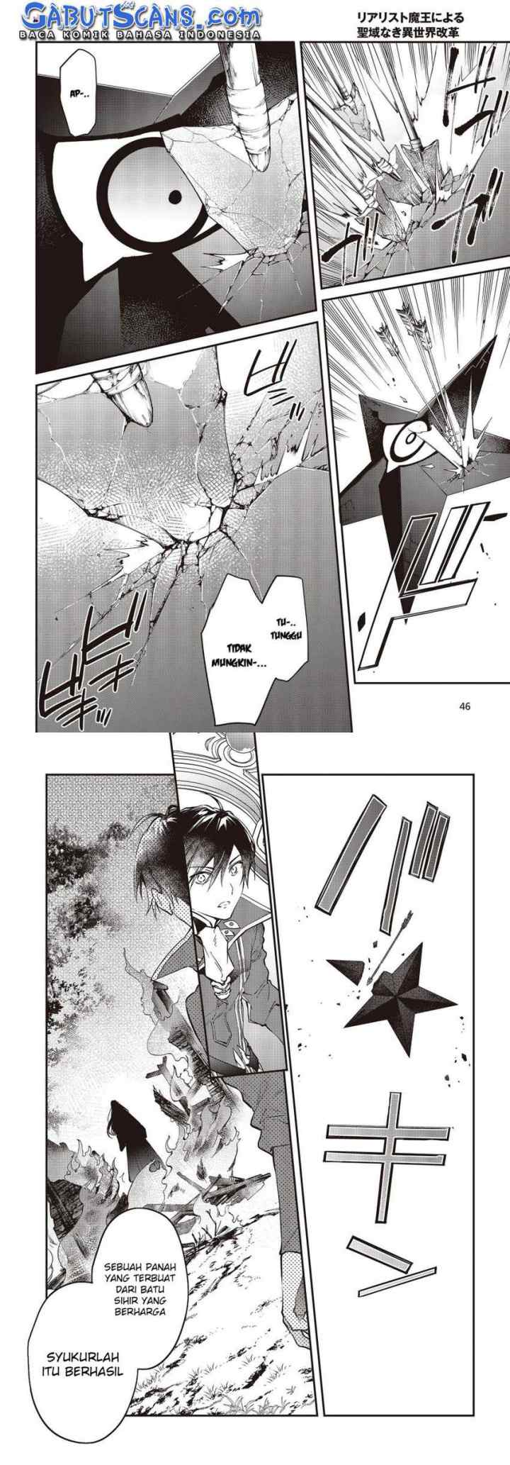 Realist Maou Niyoru Seiiki Naki Isekai Kaikaku chapter 35 halaman 8