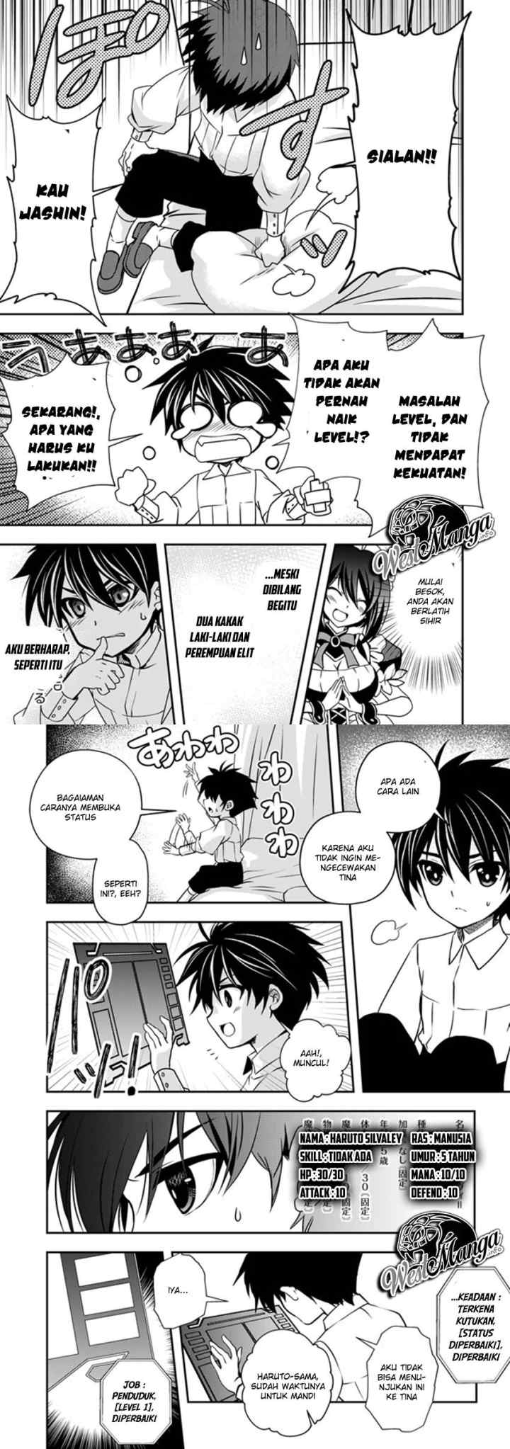 Level 1 No Saikyou Kenja: Noroi De Saikakyuu Mahou Shika Tsukaenai Kedo Kami No Kanchigai De Mugen chapter 2 halaman 5