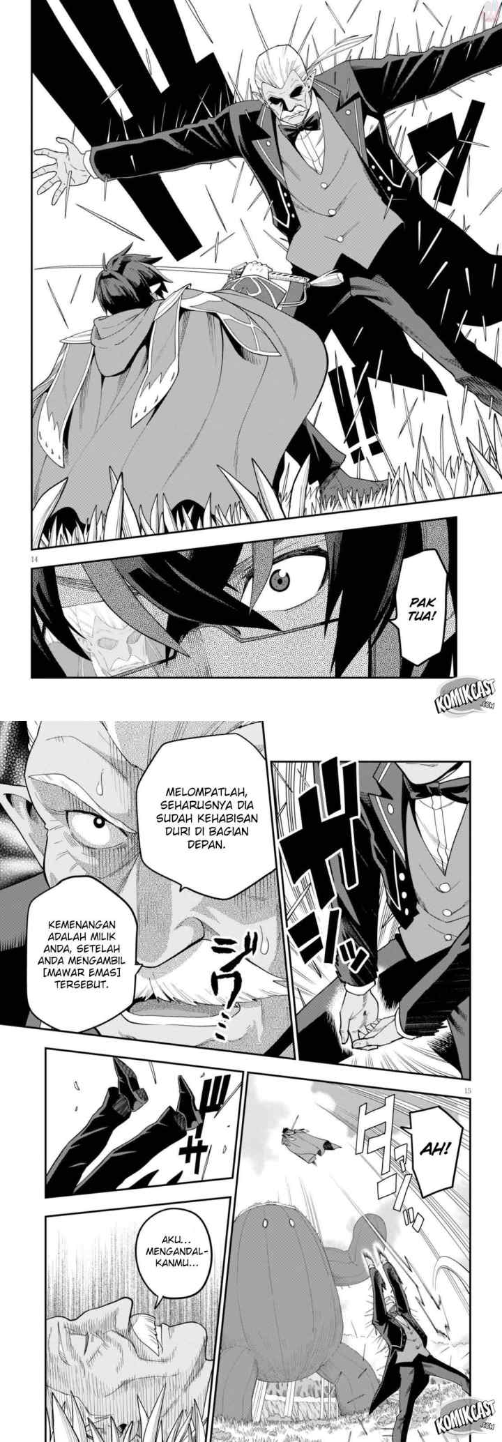 Konjiki no Moji Tsukai: Yuusha Yonin ni Makikomareta Unique Cheat chapter 38 halaman 8