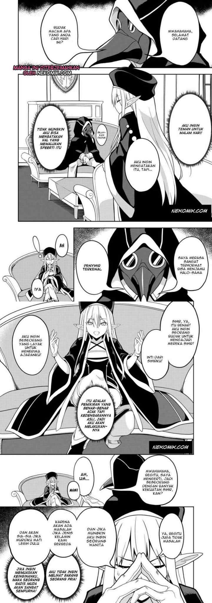 Eroi Koto Suru Tame ni Kyonyuu Bishoujo Dorei o Katta Hazu ga, Oshishou-sama to Shitawa Rete Omotta Toori ni Ikanaku Naru Hanashi chapter 1 halaman 4
