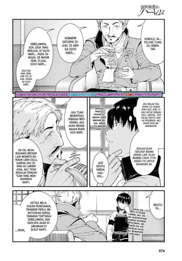 Isekai Meikyuu de Harem wo chapter 52 halaman 8