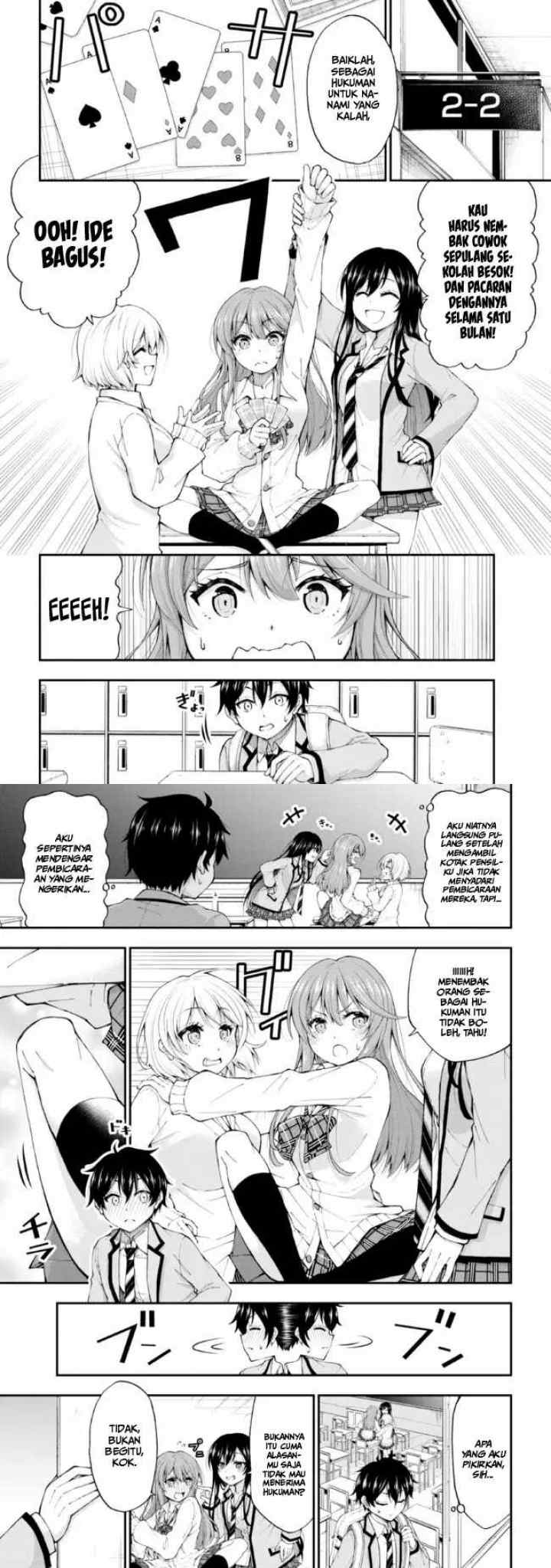 Inkya no Boku ni Batsu Game ni Kokuhaku Shitekita Hazu no Gyaru ga, Doumitemo Boku ni Betahore Desu chapter 1.1 halaman 4