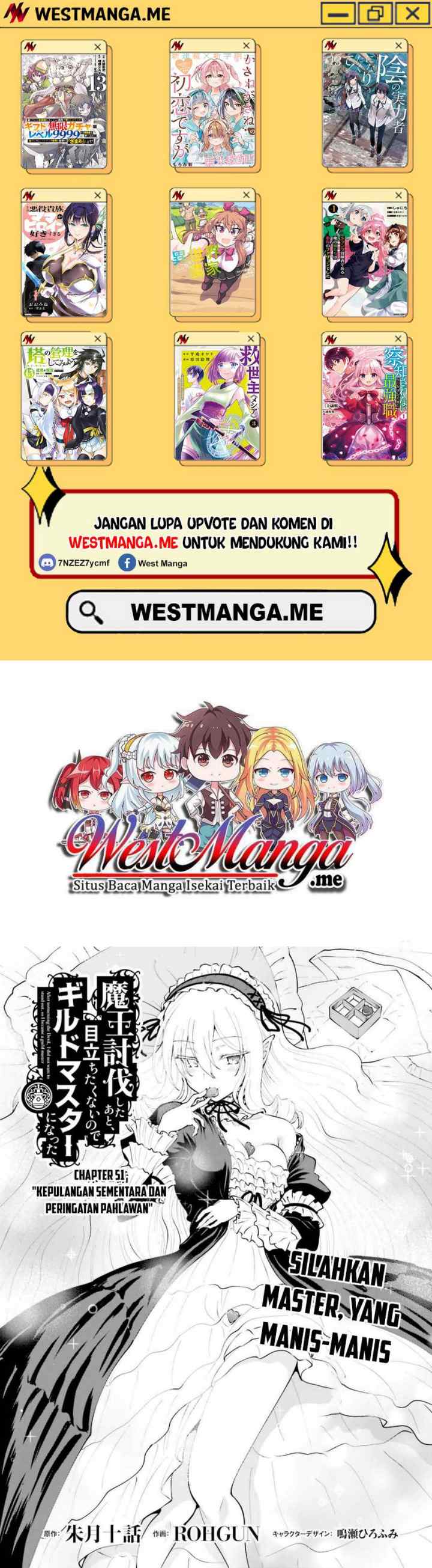 Maou Toubatsu Shita Ato, Medachitakunai node Guild Master ni Natta chapter 51 halaman 10