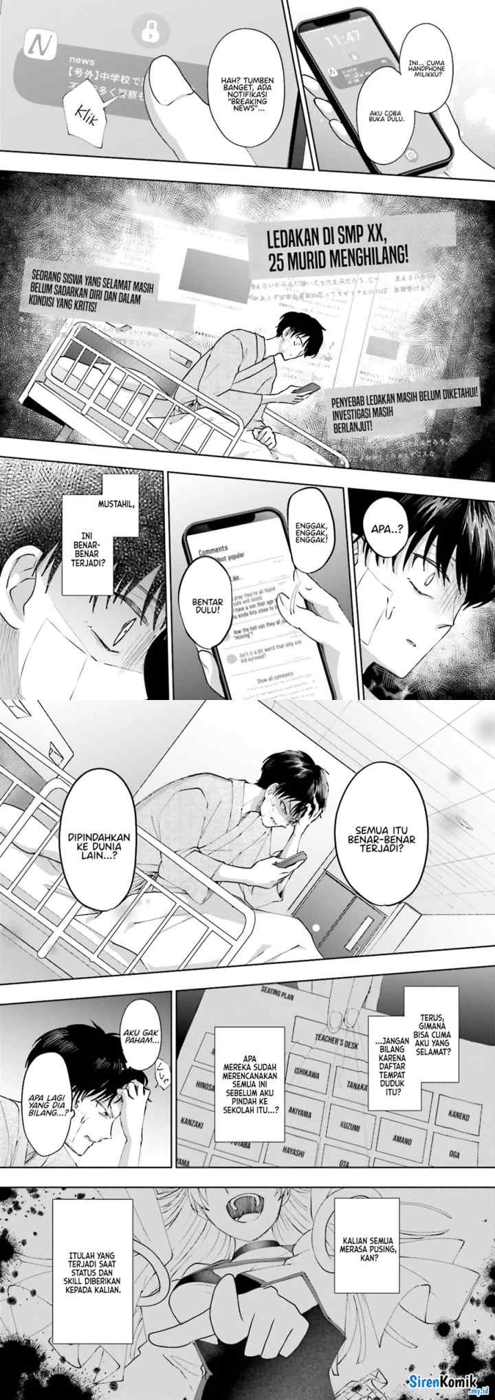 Classmate wa Isekai de Yuusha ni Natta kedo, Ore dake Gendai Nihon ni Okizari ni Narimashita chapter 1 halaman 15