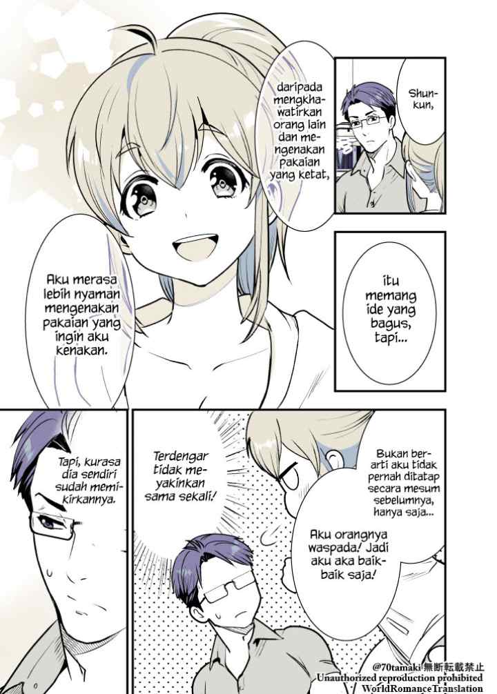 Osananajimi ga Hisabisa ni Saikai Shitara Otagai Kyonyuu ni Natteta chapter 4 halaman 4