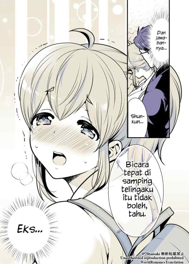 Osananajimi ga Hisabisa ni Saikai Shitara Otagai Kyonyuu ni Natteta chapter 11 halaman 6