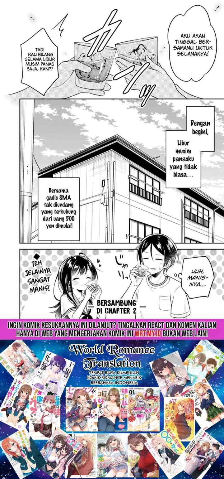 Yuujin ni 500 Yen Kashitara Shakkin no Kata ni Imouto wo Yokoshite Kita Nodakeredo, Ore wa Ittai Dou Sureba Iindarou chapter 1 halaman 17