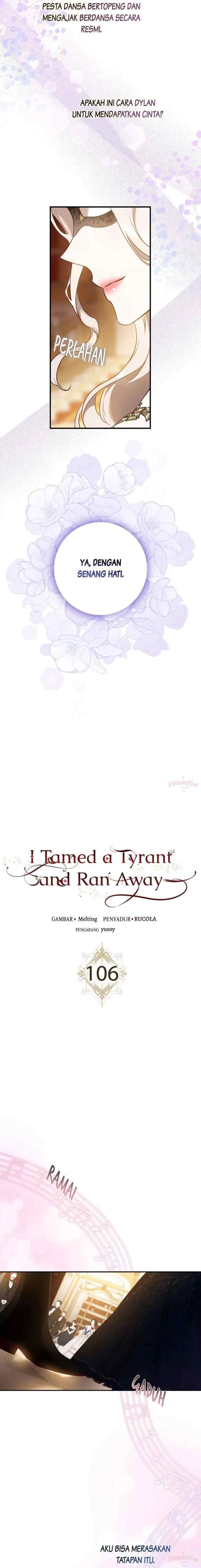 I Tamed a Tyrant and Ran Away chapter 106 halaman 12