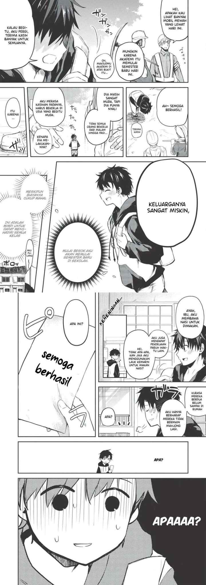 Saijo no Osewa ~Takane no Hana Darakena Meimon Kou de, Gakuin Ichi no Ojou-sama (Seikatsu Noryoku Kaimu) o Kagenagara Osewa suru Koto ni Narimashita~ chapter 1 halaman 4