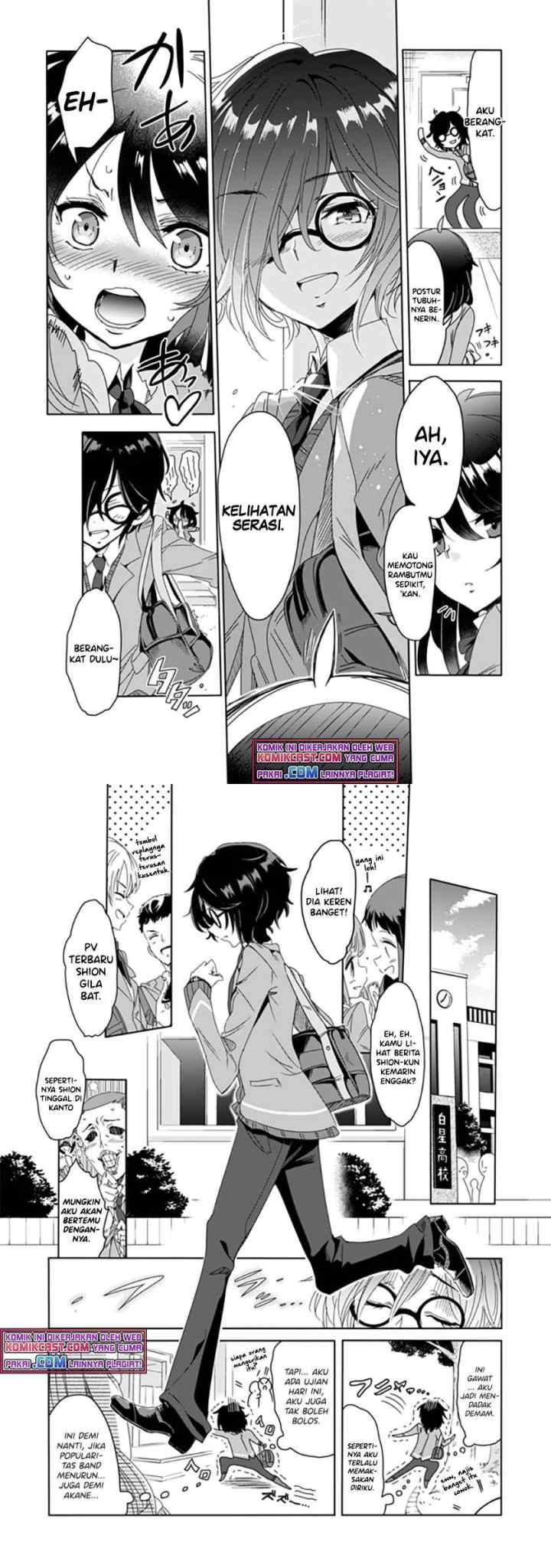 Class de Inkya no Ore ga Jitsu wa Daininki Band no Vocal na Ken chapter 1 halaman 5