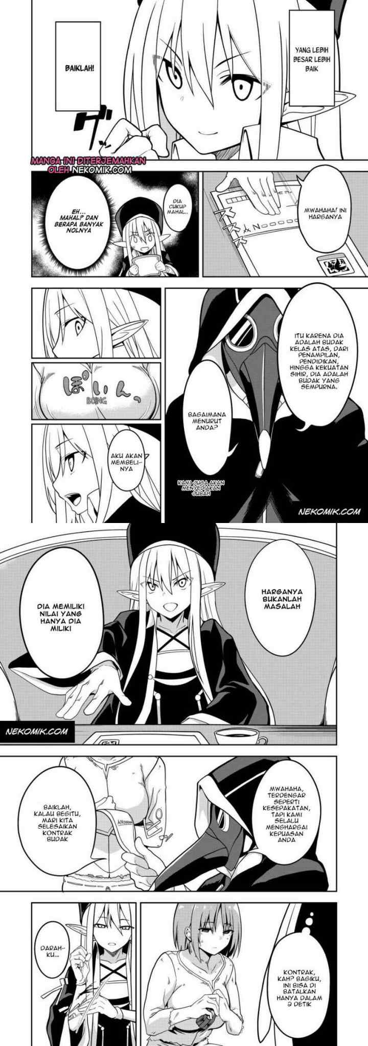 Eroi Koto Suru Tame ni Kyonyuu Bishoujo Dorei o Katta Hazu ga, Oshishou-sama to Shitawa Rete Omotta Toori ni Ikanaku Naru Hanashi chapter 1 halaman 6