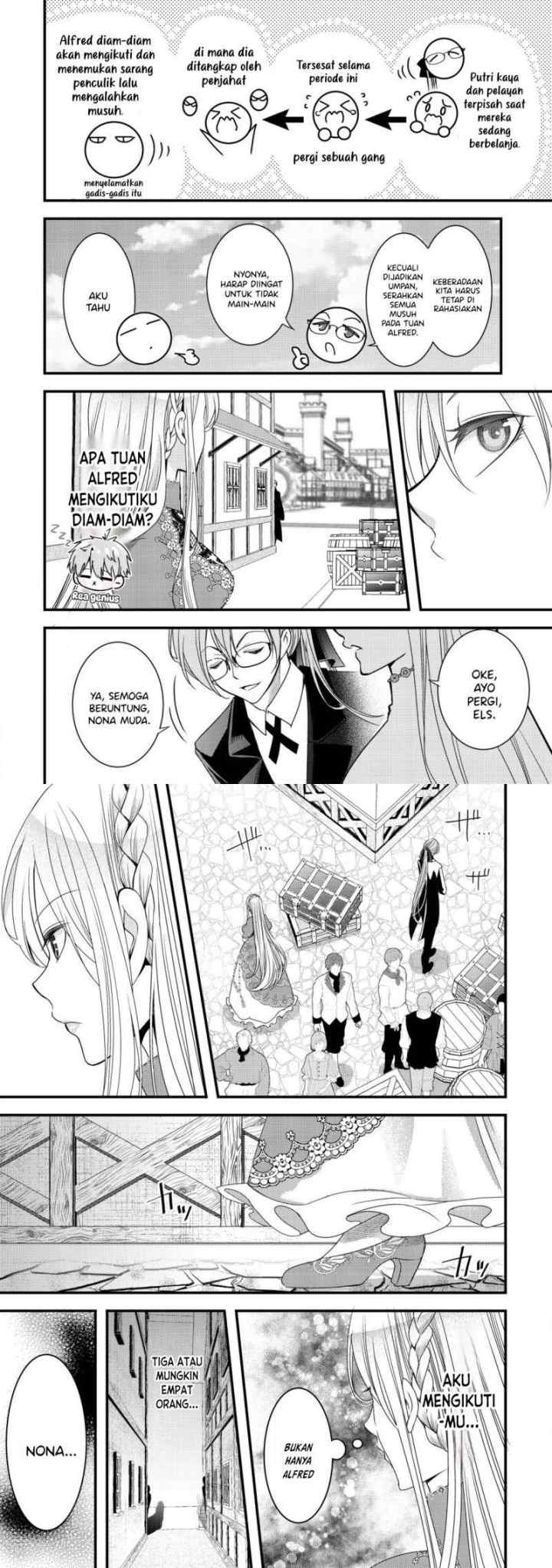 Tensei shita Onna Mafia wa Isekai de Heibon ni Kurashitai - Asashin Ikka no Hakushaku Reijou desu ga, Denshi to Akuma na Danchou ga Tsukimatottekimasu chapter 1 halaman 13