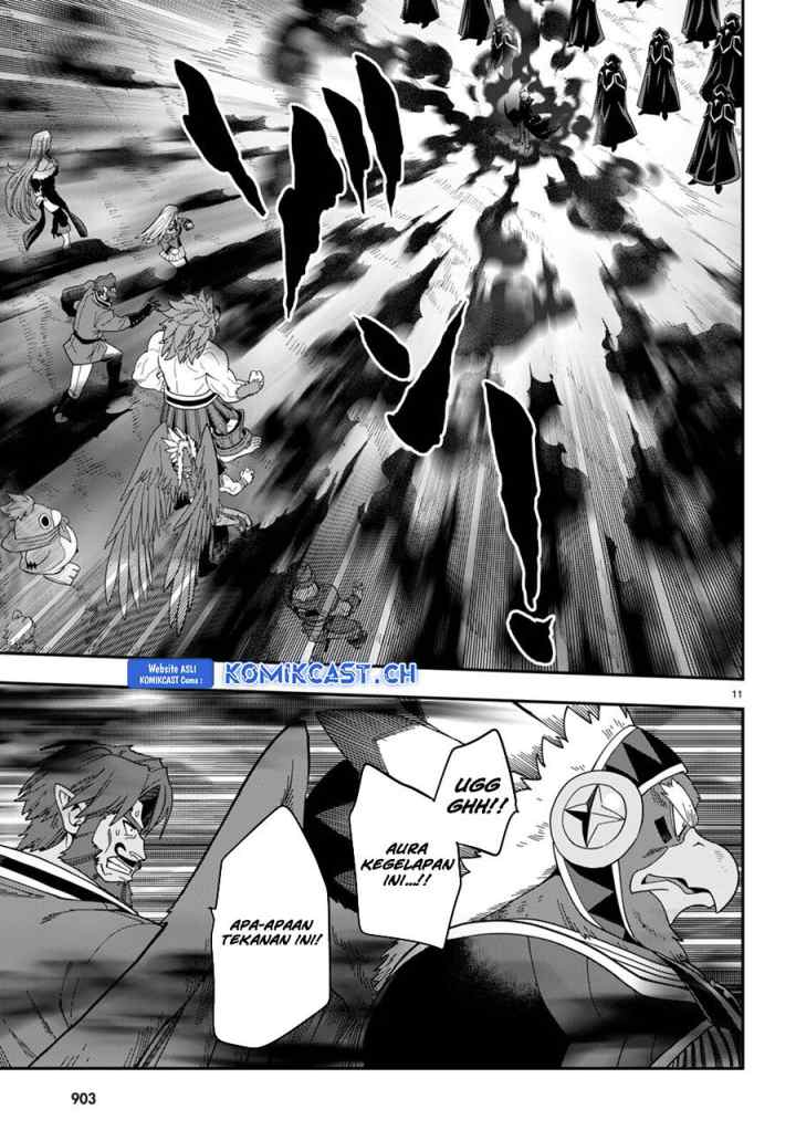 Konjiki no Moji Tsukai: Yuusha Yonin ni Makikomareta Unique Cheat chapter 95.5 halaman 11