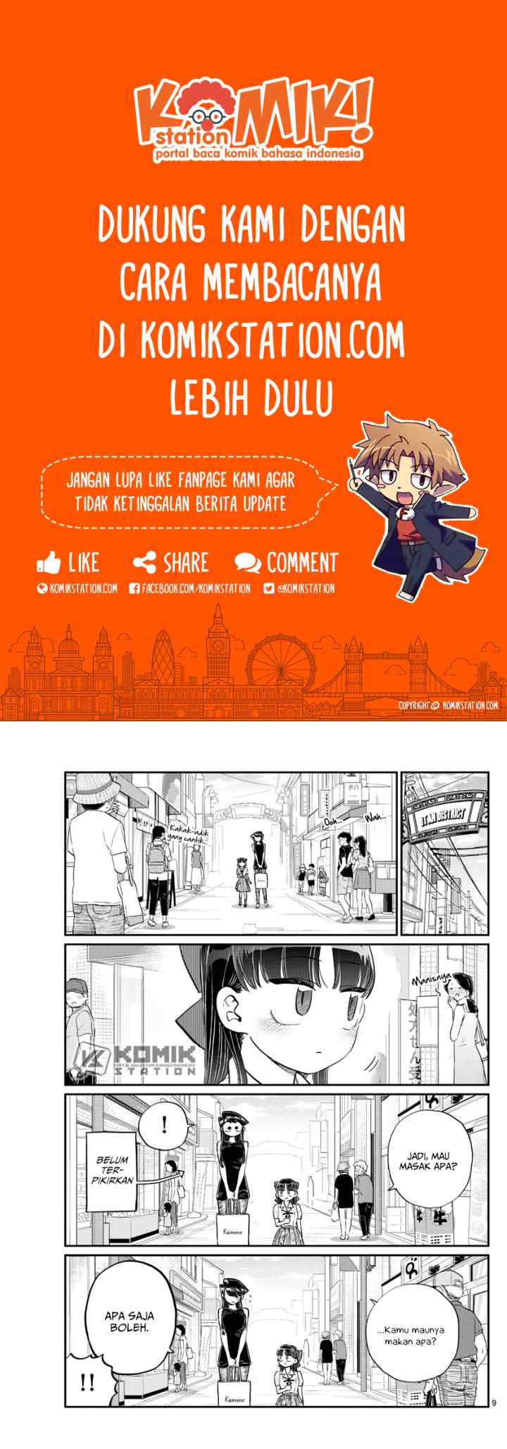 Komi-san wa Komyushou Desu chapter 171 halaman 6