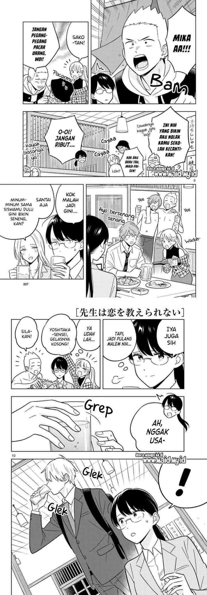 Sensei wa Koi wo Oshierarenai chapter 47 halaman 6