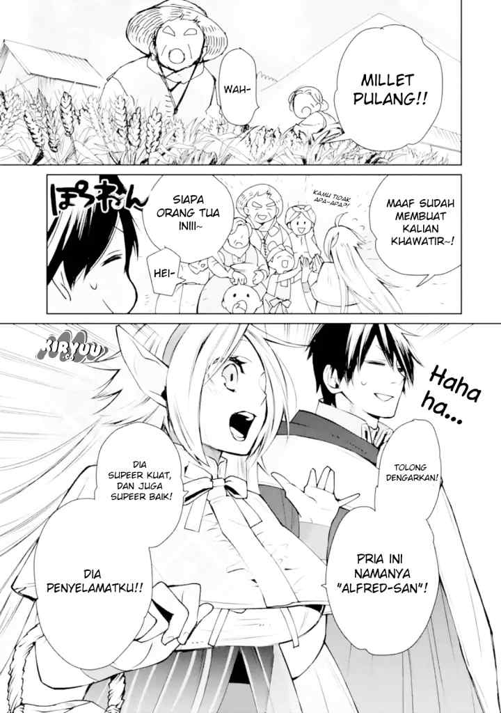 Saikyou no Madoshi. Hisa ni Ya wo Ukete Shimatta no de Inaka no Eihei ni Naru chapter 2.1 halaman 6