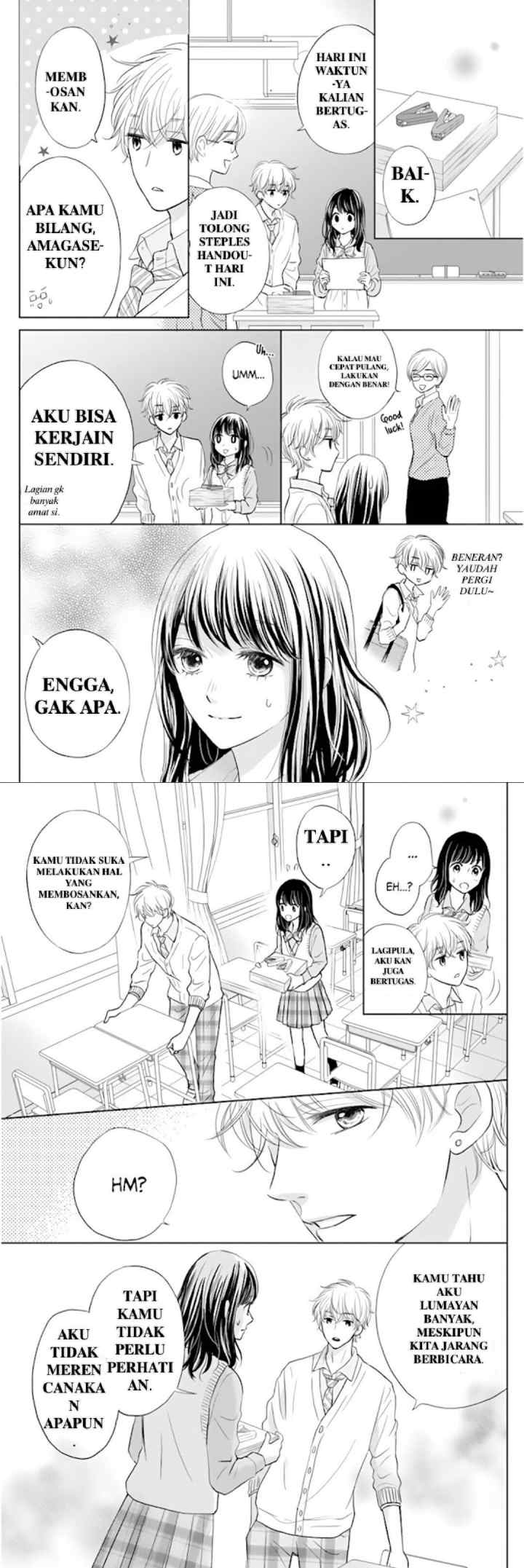 Amagase-kun wa Amayaka Shite Kurenai chapter 1 halaman 8