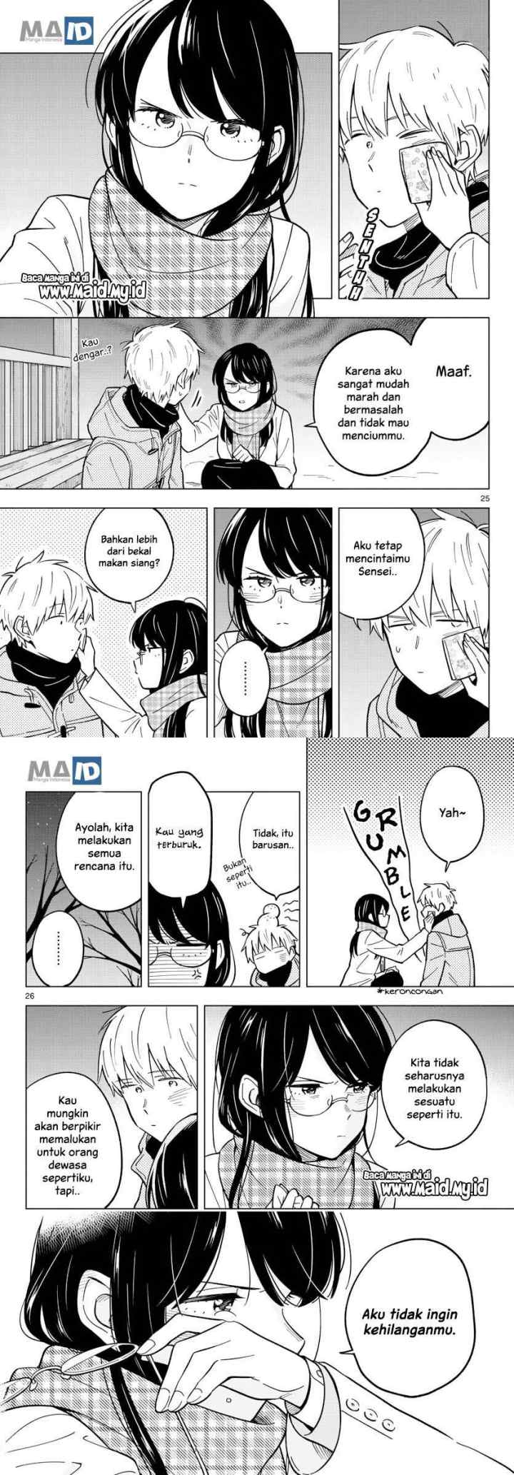Sensei wa Koi wo Oshierarenai chapter 17 halaman 15
