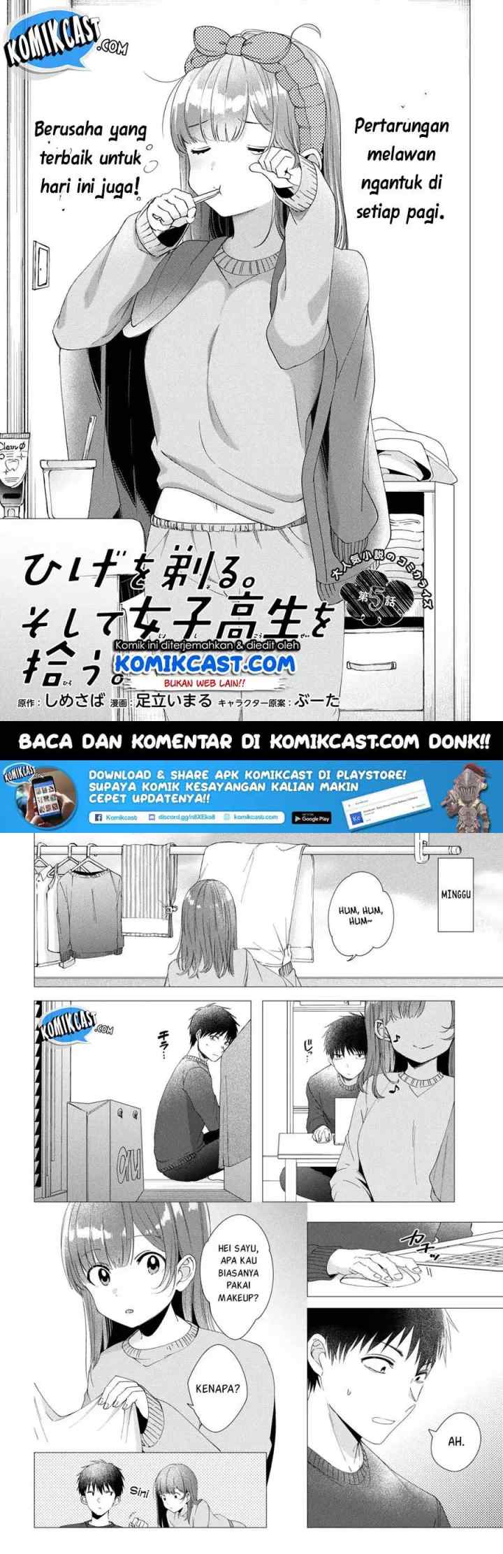 Hige Wo Soru. Soshite Joshikosei Wo Hirou chapter 5 halaman 4