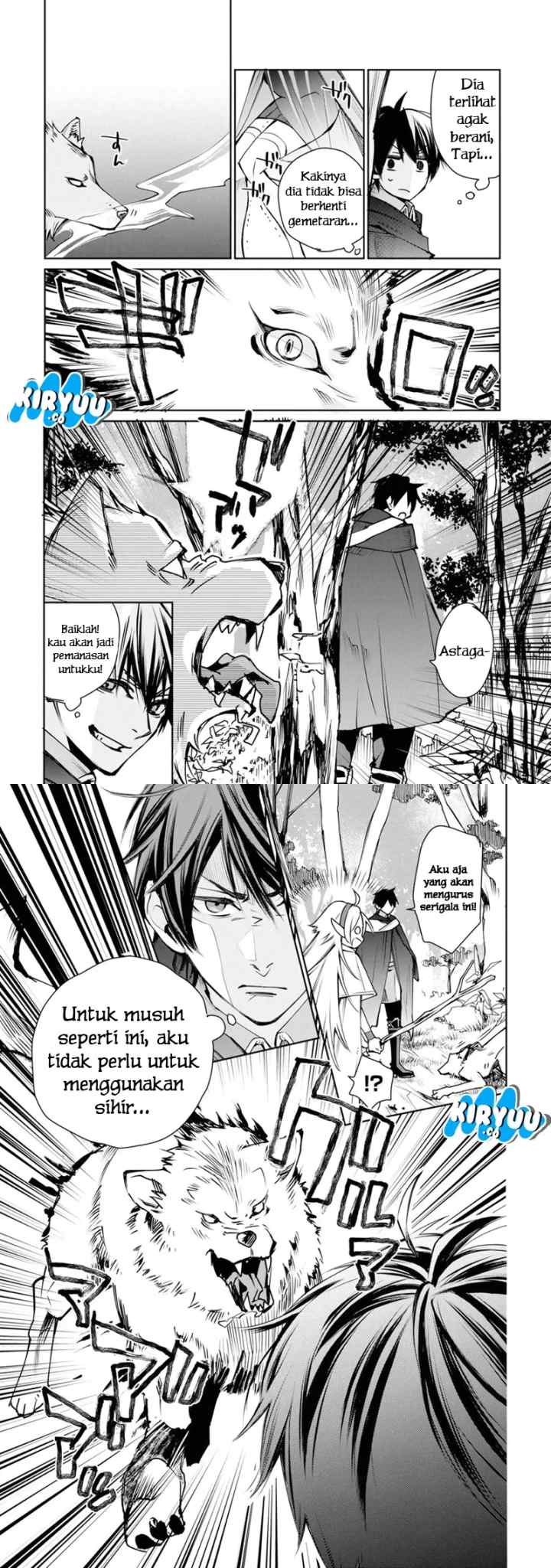 Saikyou no Madoshi. Hisa ni Ya wo Ukete Shimatta no de Inaka no Eihei ni Naru chapter 1.2 halaman 4