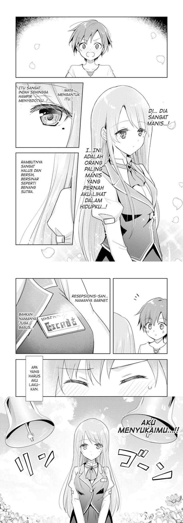 Uketsukejo ni Kokuhaku Shitakute Girudo ni Kayoitsumetara Eiyu ni Natteta chapter 1 halaman 5
