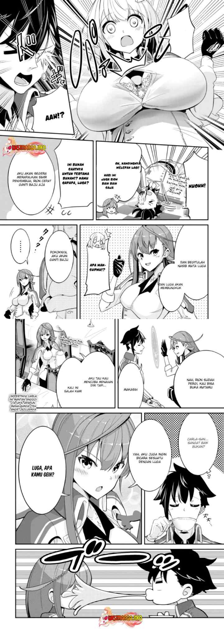 Seikishi ni Natta kedo Danchou no Oppai ga Sugosugite Kokoro ga Kiyomerarenai chapter 4 halaman 4