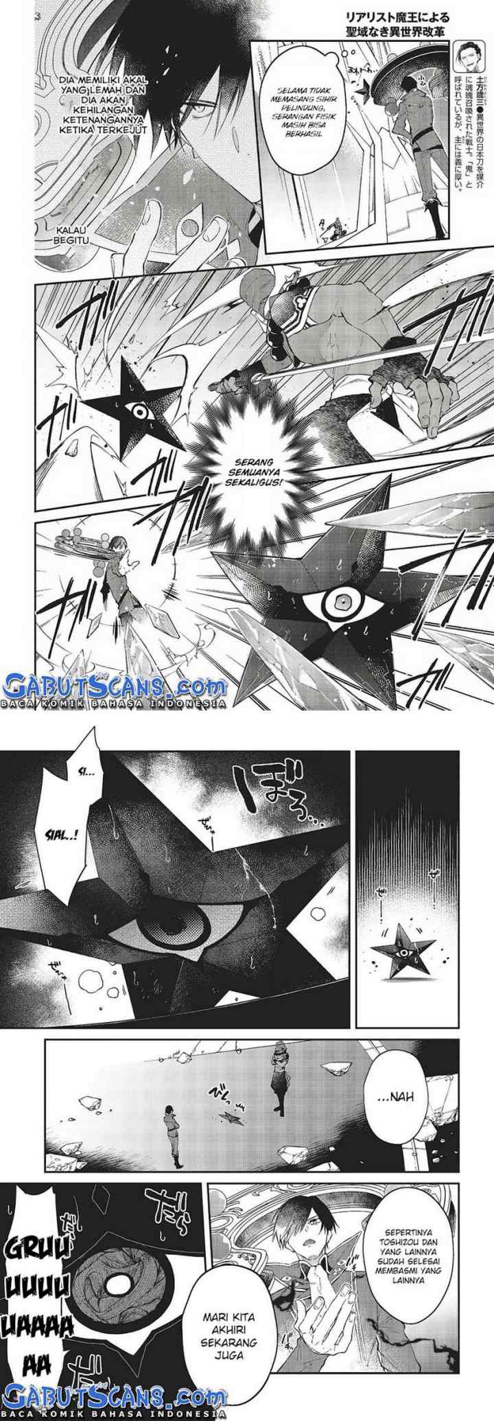 Realist Maou Niyoru Seiiki Naki Isekai Kaikaku chapter 32 halaman 8