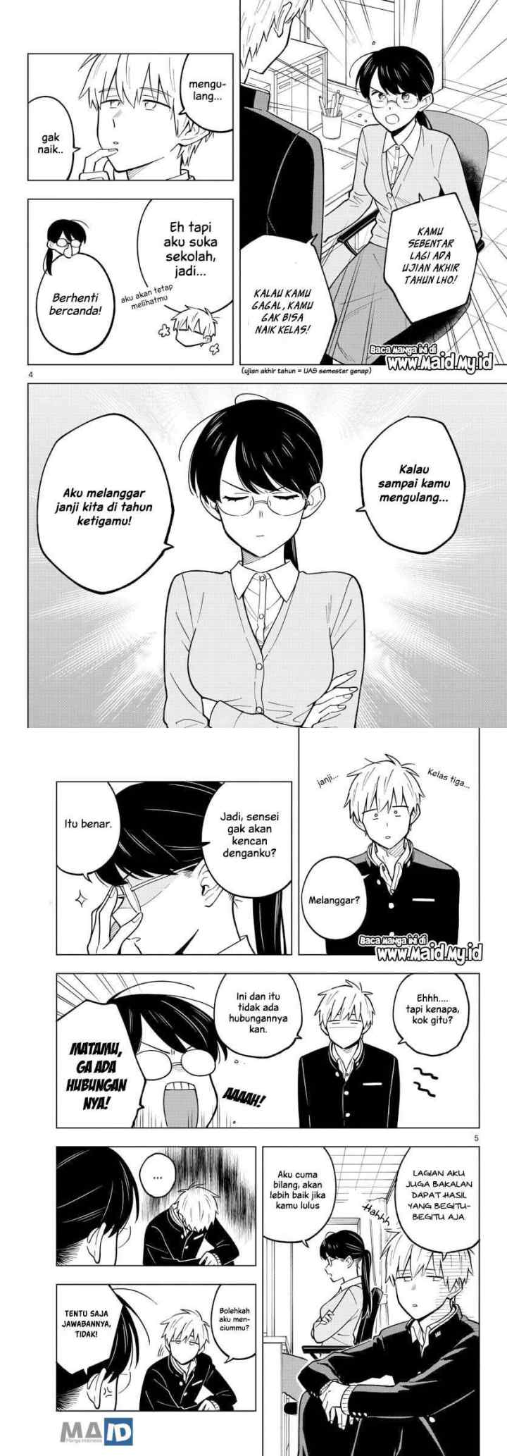 Sensei wa Koi wo Oshierarenai chapter 24 halaman 5