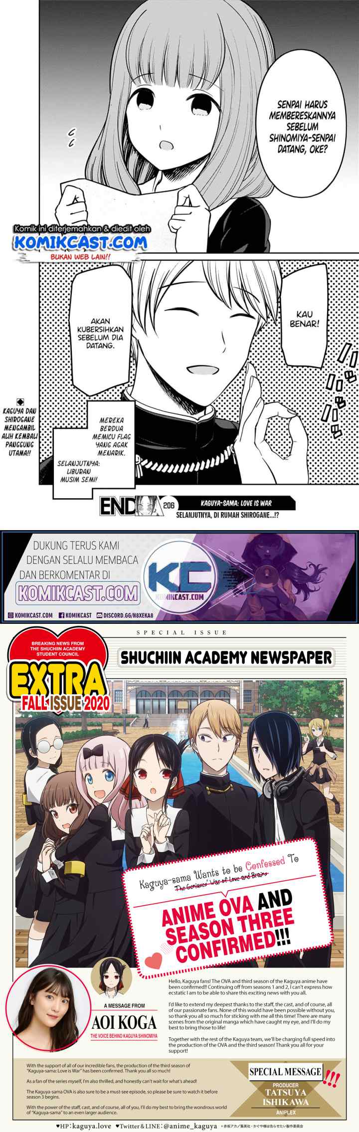 Kaguya-sama wa Kokurasetai: Tensai-tachi no Renai Zunousen chapter 206 halaman 10