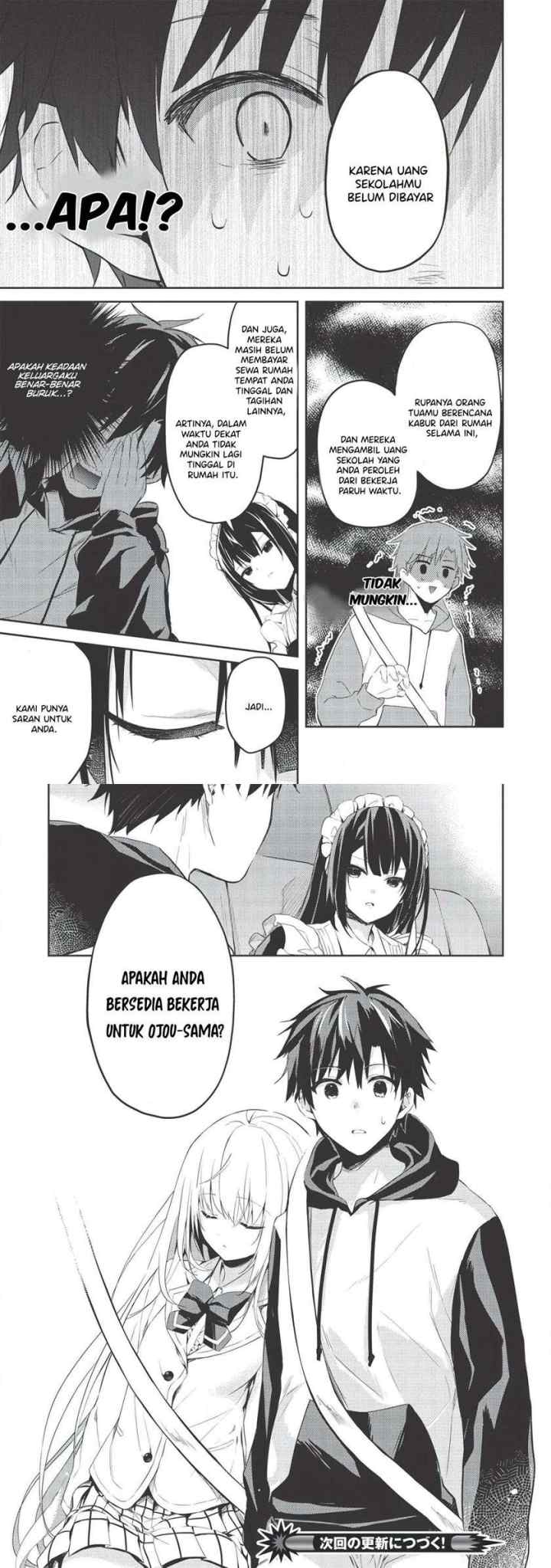 Saijo no Osewa ~Takane no Hana Darakena Meimon Kou de, Gakuin Ichi no Ojou-sama (Seikatsu Noryoku Kaimu) o Kagenagara Osewa suru Koto ni Narimashita~ chapter 1 halaman 18