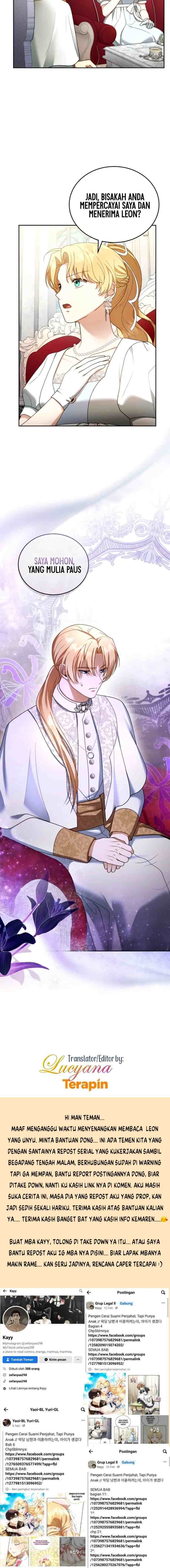 I Am Trying To Divorce My Villain Husband, But We Have A Child chapter 44 halaman 13
