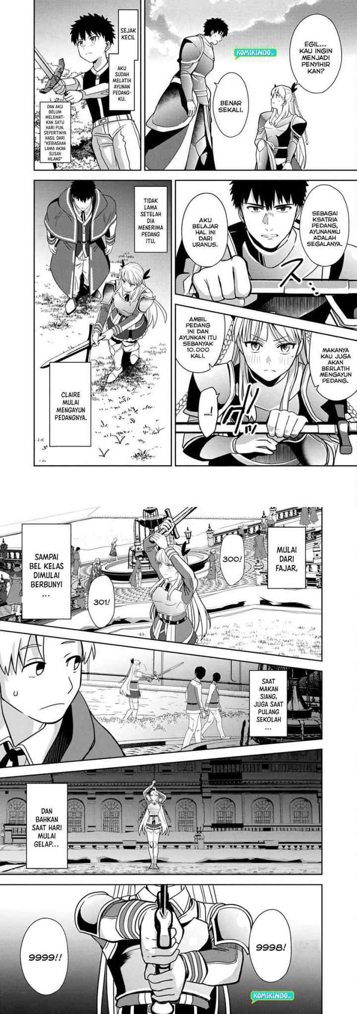 The Reincarnated Swordsman With 9999 Strength Wants To Become A Magician! chapter 4 halaman 6